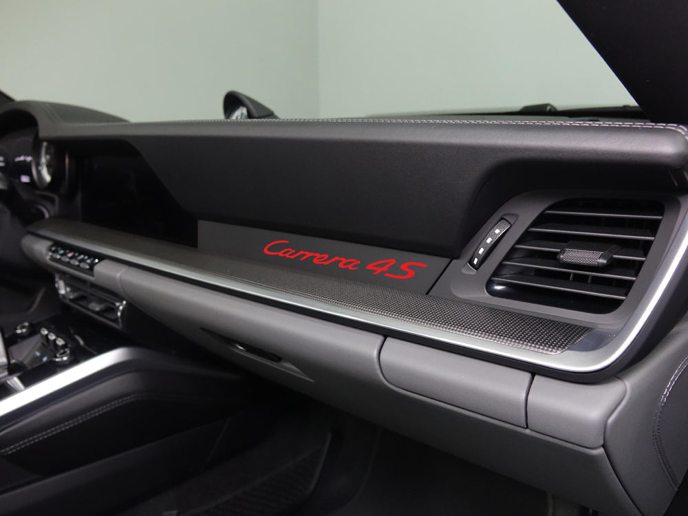 Porsche dashboard trim frame UV sticker Carrera 4S