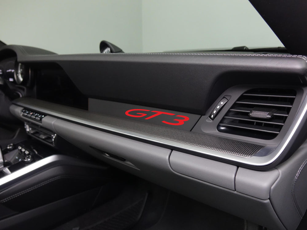 Porsche dashboard trim frame UV sticker GT3