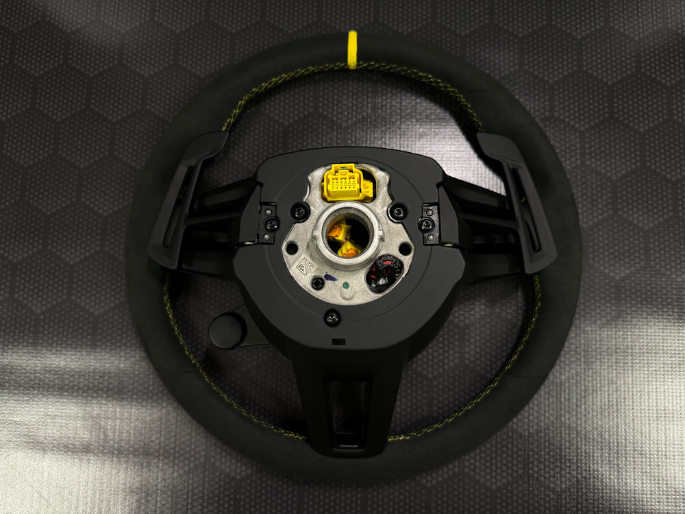 
                  
                    Porsche Steering wheel race-tex GT3 RS 992 911 turbo S carrera GTS race yellow turbo S customised weissach
                  
                