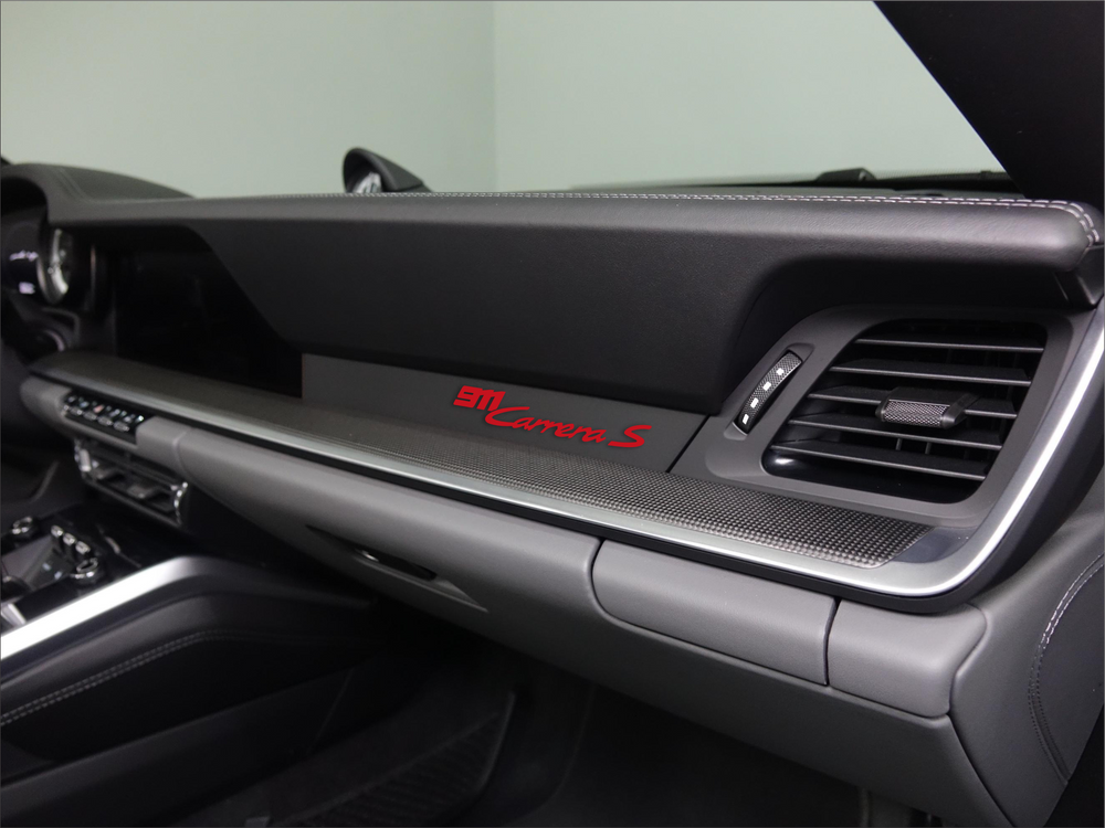 Porsche dashboard trim frame UV sticker 911 Carrera S