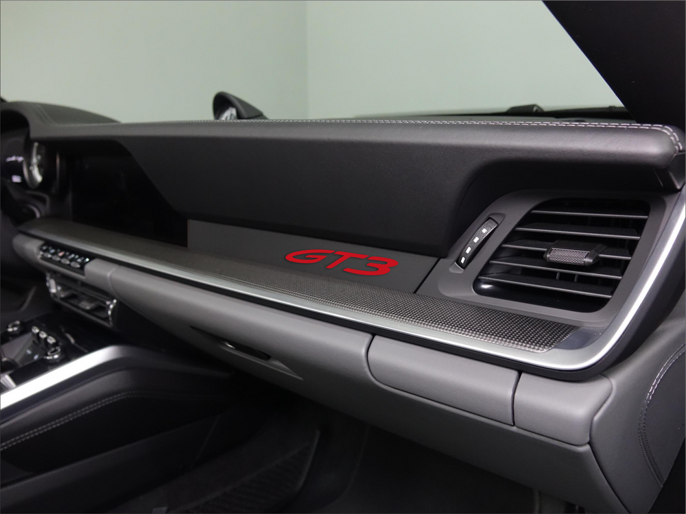 Porsche dashboard trim frame UV sticker 992 GT3