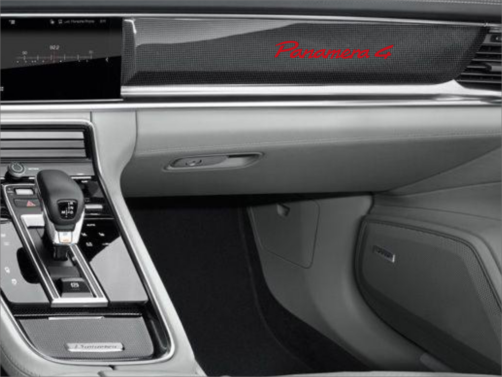 Porsche dashboard trim frame UV sticker Panamera 4