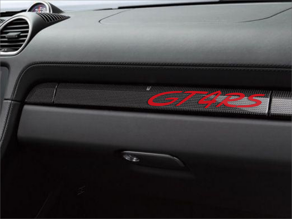 Porsche dashboard trim frame UV sticker 991 GT4RS