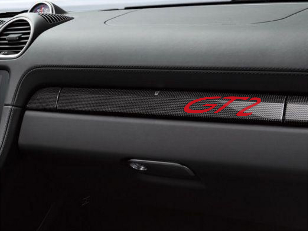 Porsche dashboard trim frame UV sticker 991 GT2