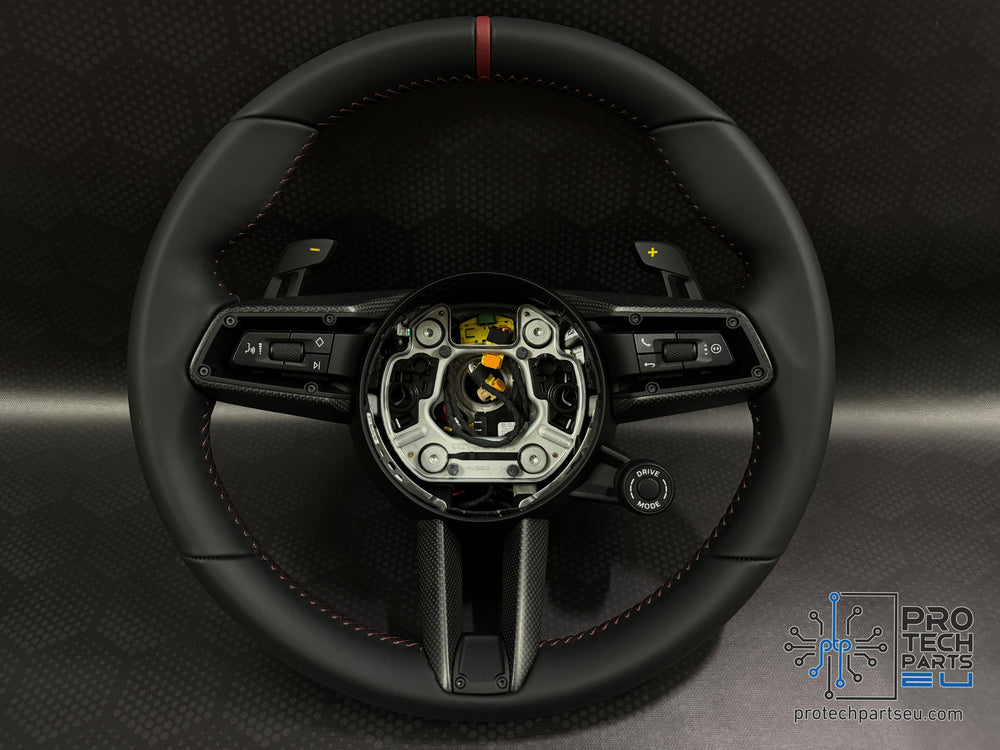 Porsche Steering wheel leather GT3 992 911 bordeoux GT customised weissach