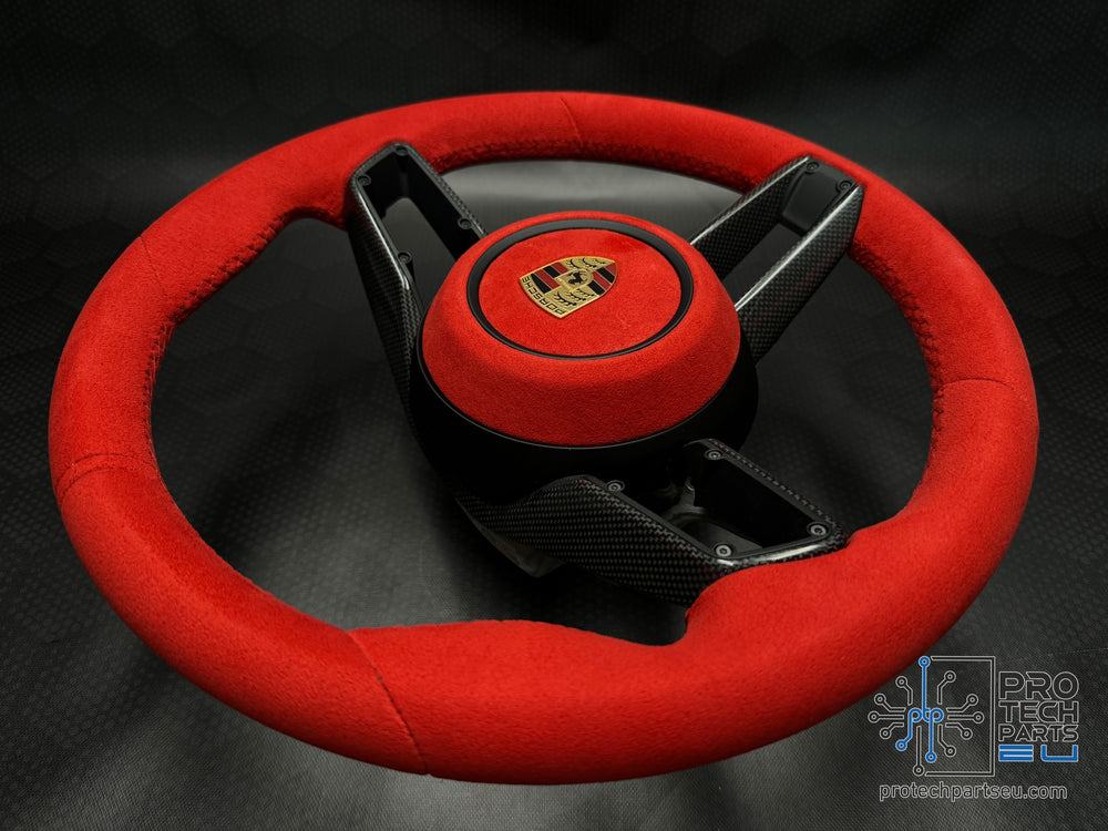 
                  
                    Porsche Steering wheel race-tex GT GT3 GT3RS GTS 992 turbo S carrera  full Guards red WEISSACH PACKAGE
                  
                