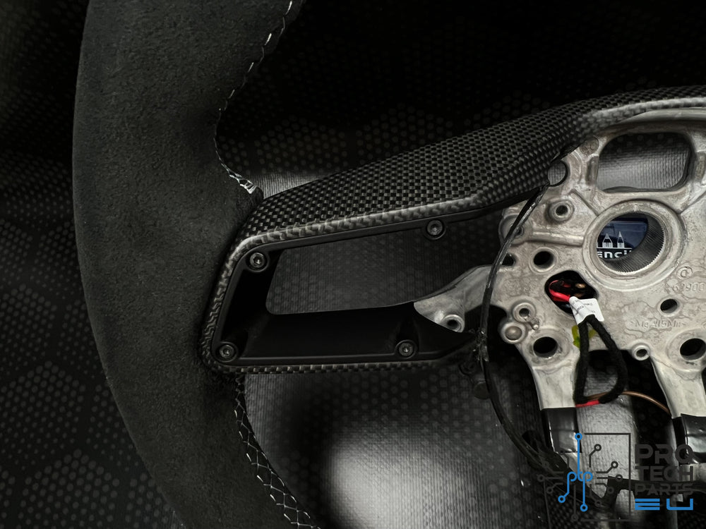 
                  
                    Porsche Steering wheel race-tex GT3RS GT3 GTS GT 992 turbo S carrera silver/chalk UPGRADE
                  
                