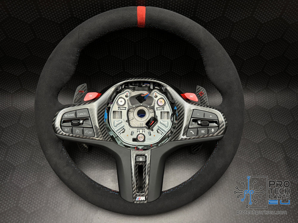 OE BMW Steering Wheel alcantara 1,2,3,4 M2,M3 CS,M4 CSL G80 G82 G87 G20 G22 G42 heated