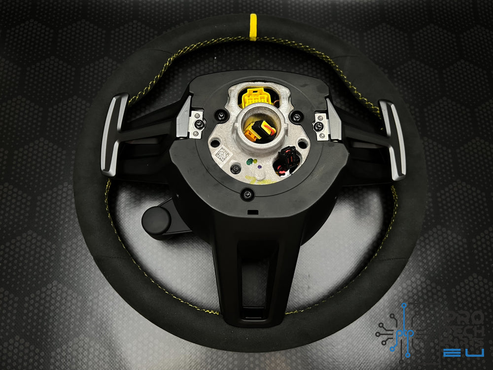 Porsche GT3 RS Steering Wheel  Genuine Alcantara Leather with Magnetic  Paddle – ProTechPartsEu