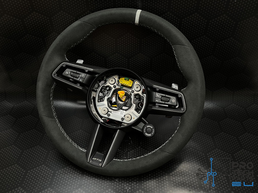 
                  
                    Porsche Steering wheel race-tex GT3RS GT3 GTS GT 992 turbo S carrera silver/chalk carbon fiber
                  
                