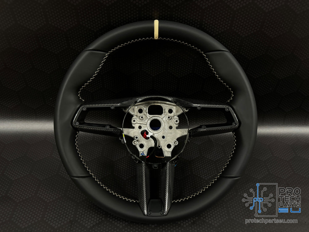 Porsche Steering wheel race-tex GT3 992 911 mojave beige GT customised weissach