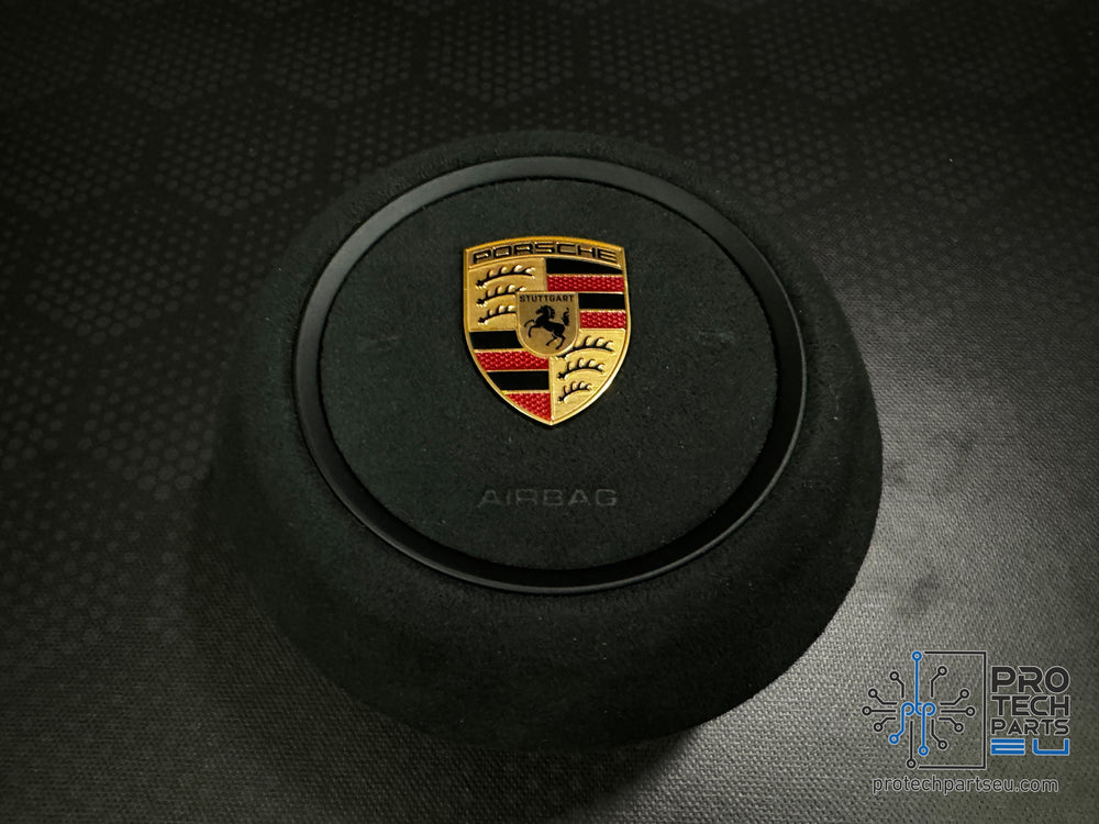 
                  
                    Porsche Race-Tex alcantara/dinamica steering wheel Airbag COVER 992 911 cayenne taycan panamera
                  
                