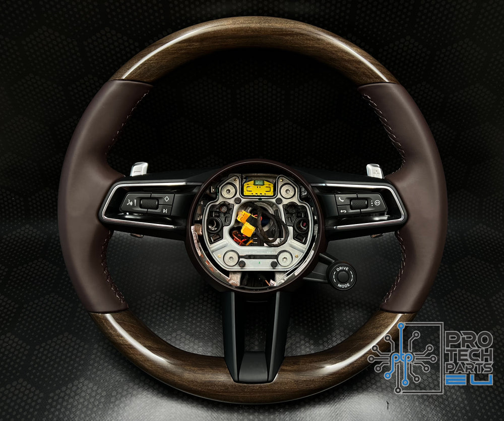 
                  
                    Porsche Steering wheel wood purple leather 992 911 turbo S carrera GTS  panamera cayenne macan
                  
                