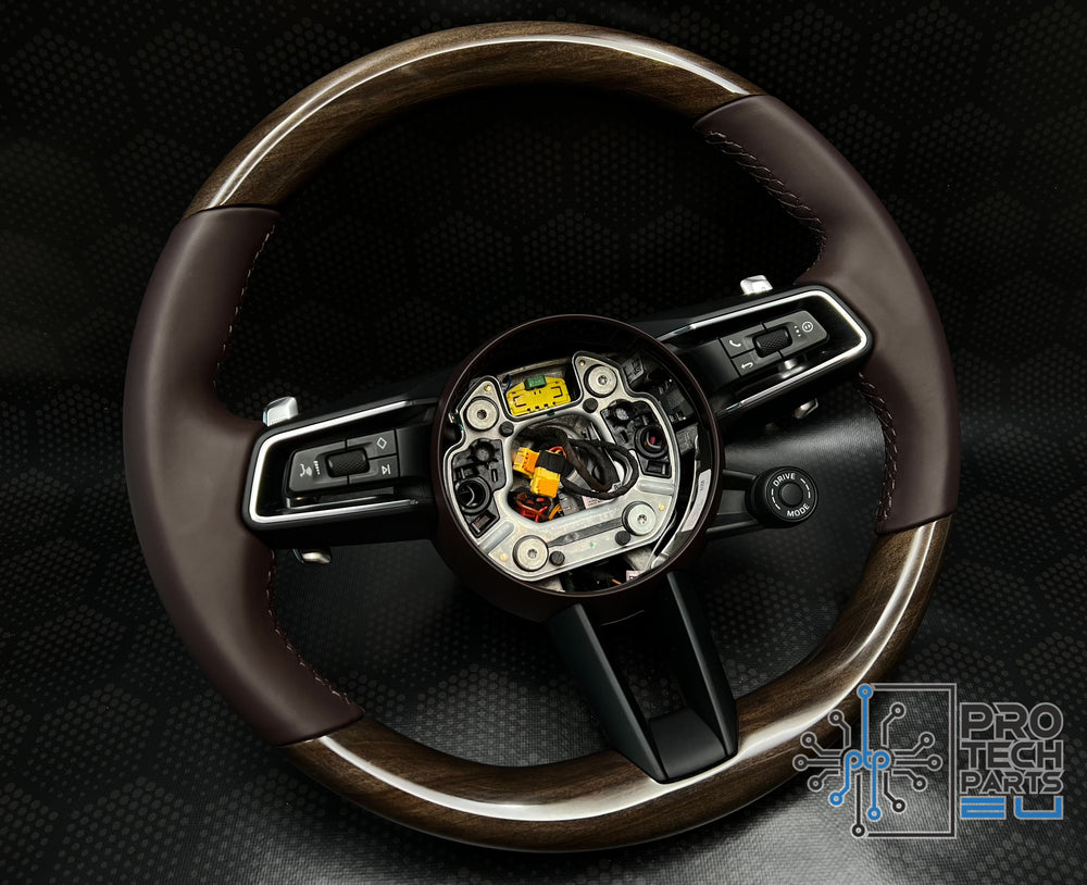 
                  
                    Porsche Steering wheel wood purple leather 992 911 turbo S carrera GTS  panamera cayenne macan
                  
                