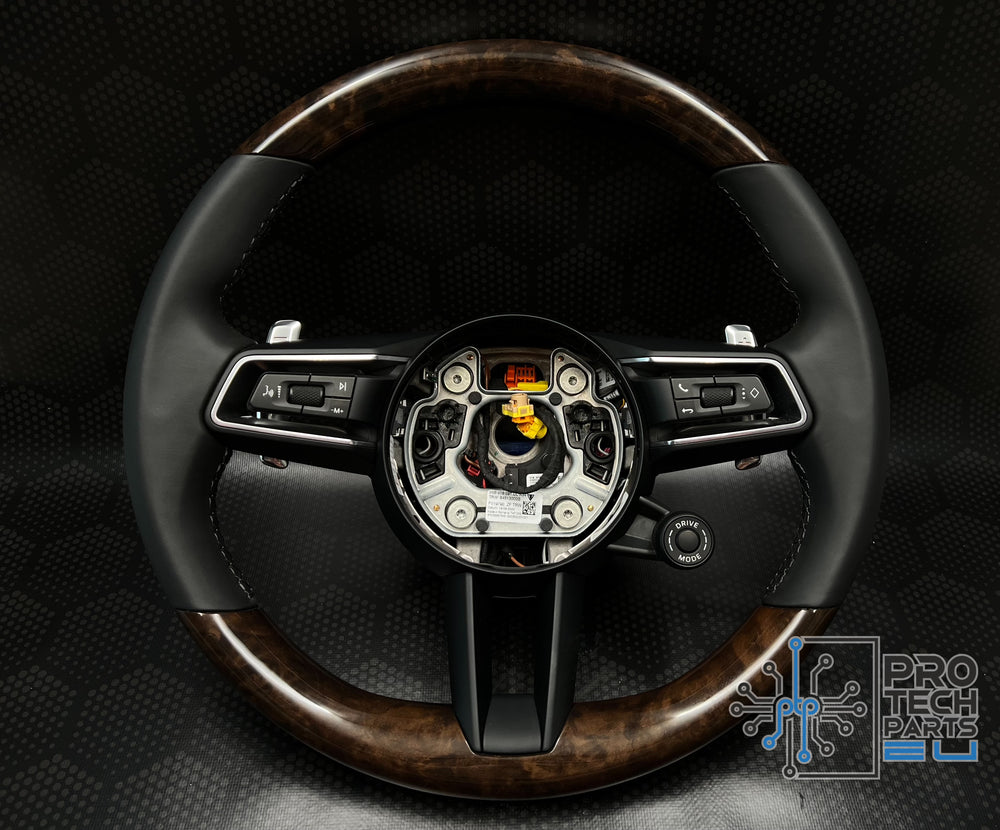 Porsche Steering wheel wood black leather 992 911 turbo S carrera panamera cayenne macan