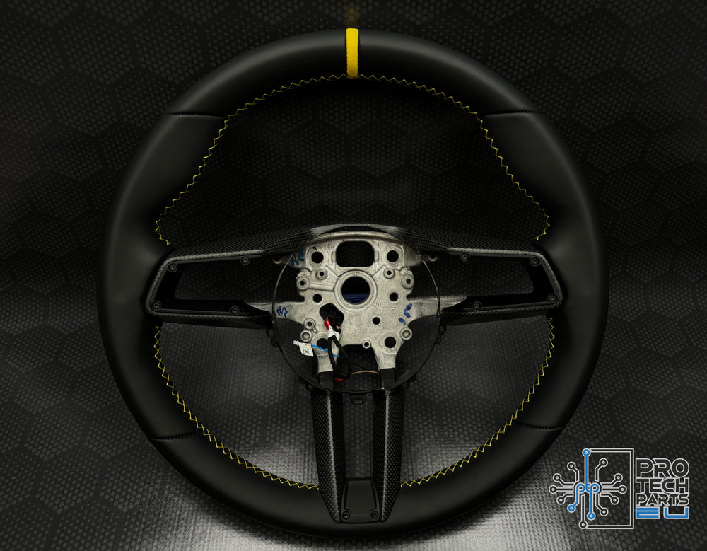 
                  
                    Porsche Steering wheel leather GT3RS GT3 GTS GT 992 turbo S carrera race yellow UPGRADE
                  
                