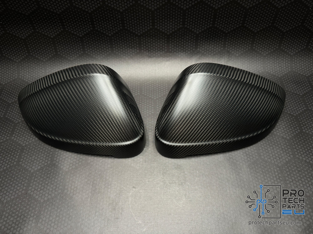 Genuine AUDI A4,A5,RS4,RS5 carbon fiber mirror cover caps set matte finish