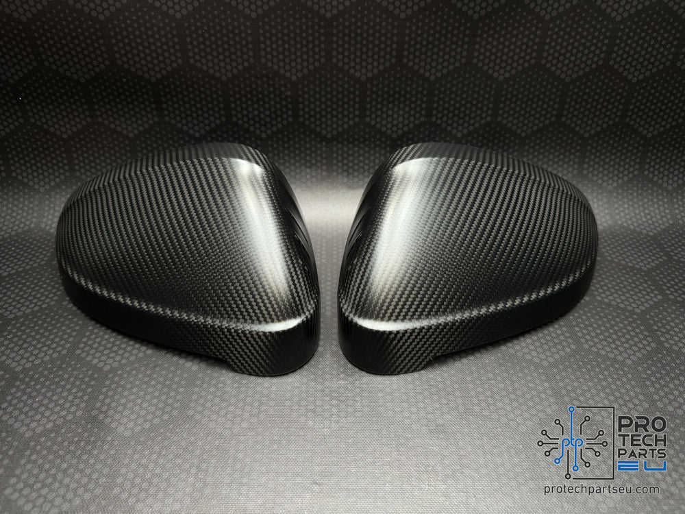 Genuine AUDI A4,A5,RS4,RS5 carbon fiber mirror cover caps set matte side assist