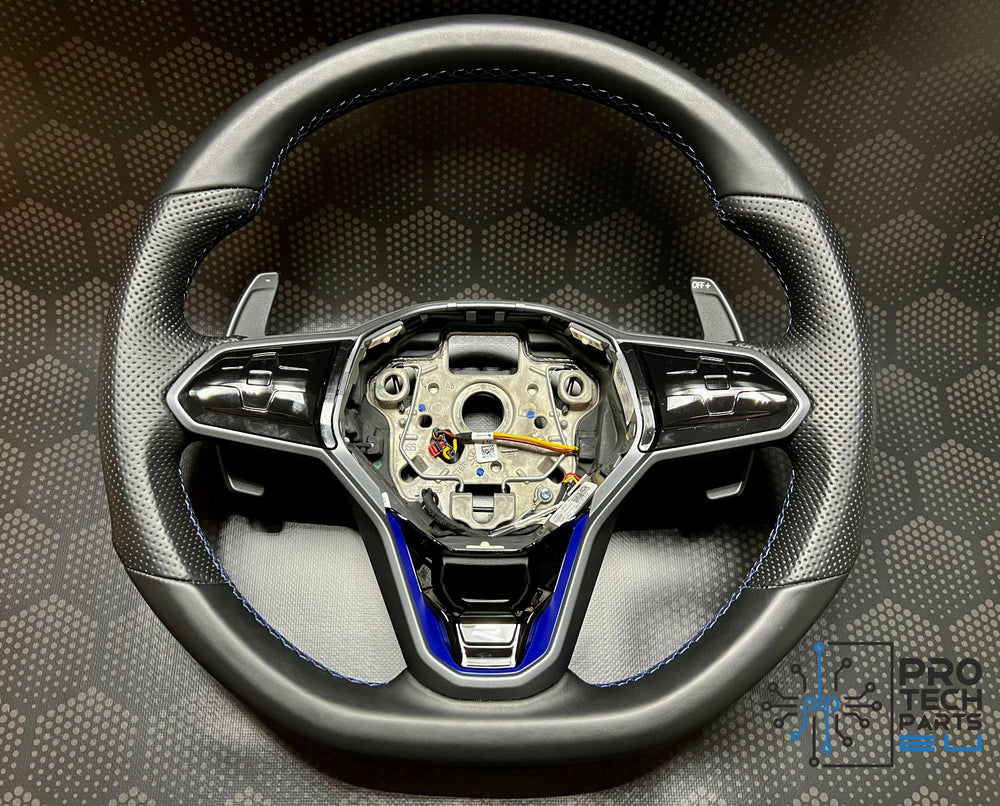 Volkswagen R Lenkrad blau Tiguan,Passat,Arteon,Golf usw. beheizt+Touch 