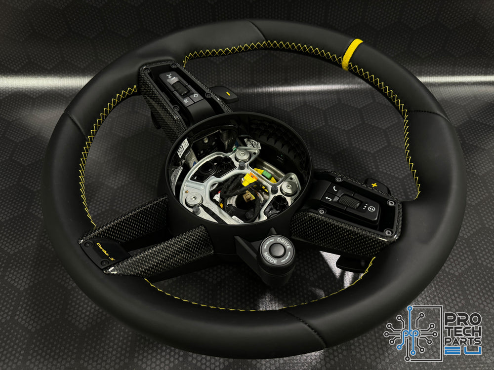 
                  
                    Porsche Steering wheel leather GT3 RS 992 911 turbo S carrera GTS race yellow turbo S customised weissach
                  
                
