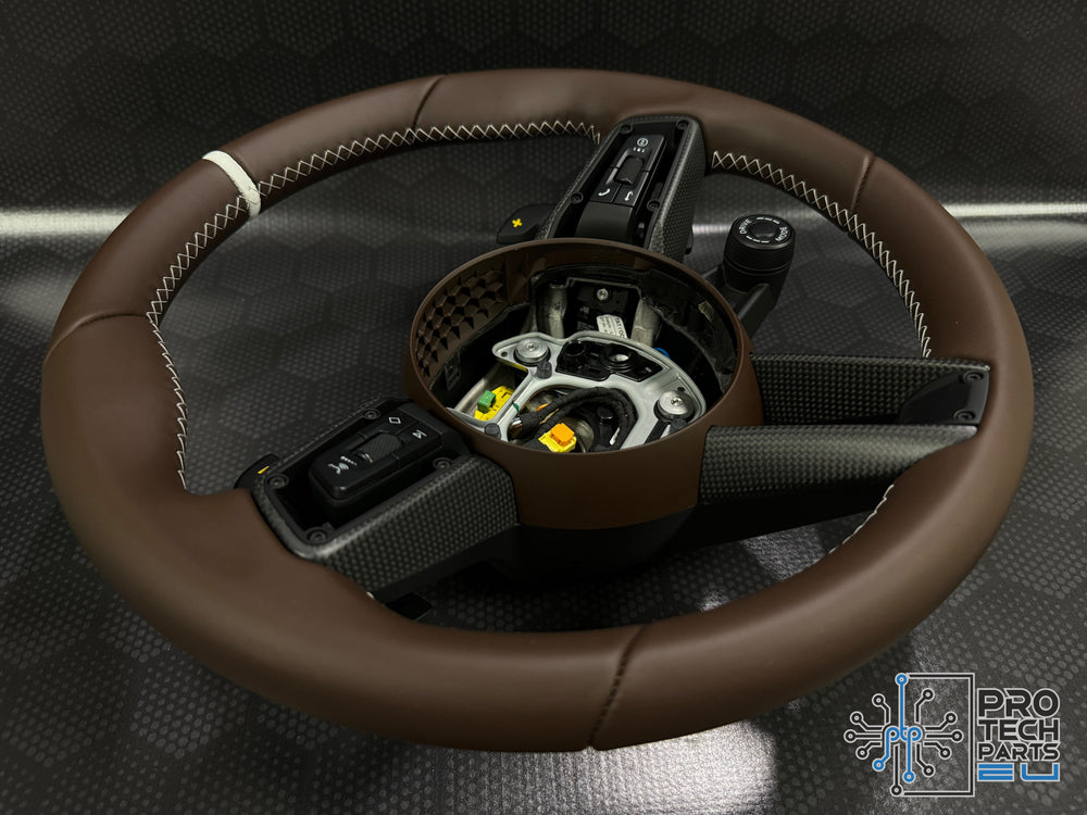
                  
                    Porsche Steering wheel leather GT3RS 992 911 turbo S carrera GTS truffle brown customised weissach
                  
                