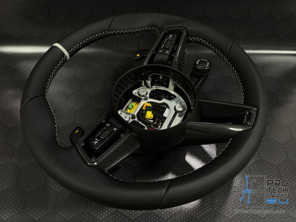 
                  
                    Porsche Steering wheel race-tex GT3 992 911 Grey SIlver GT customised weissach
                  
                