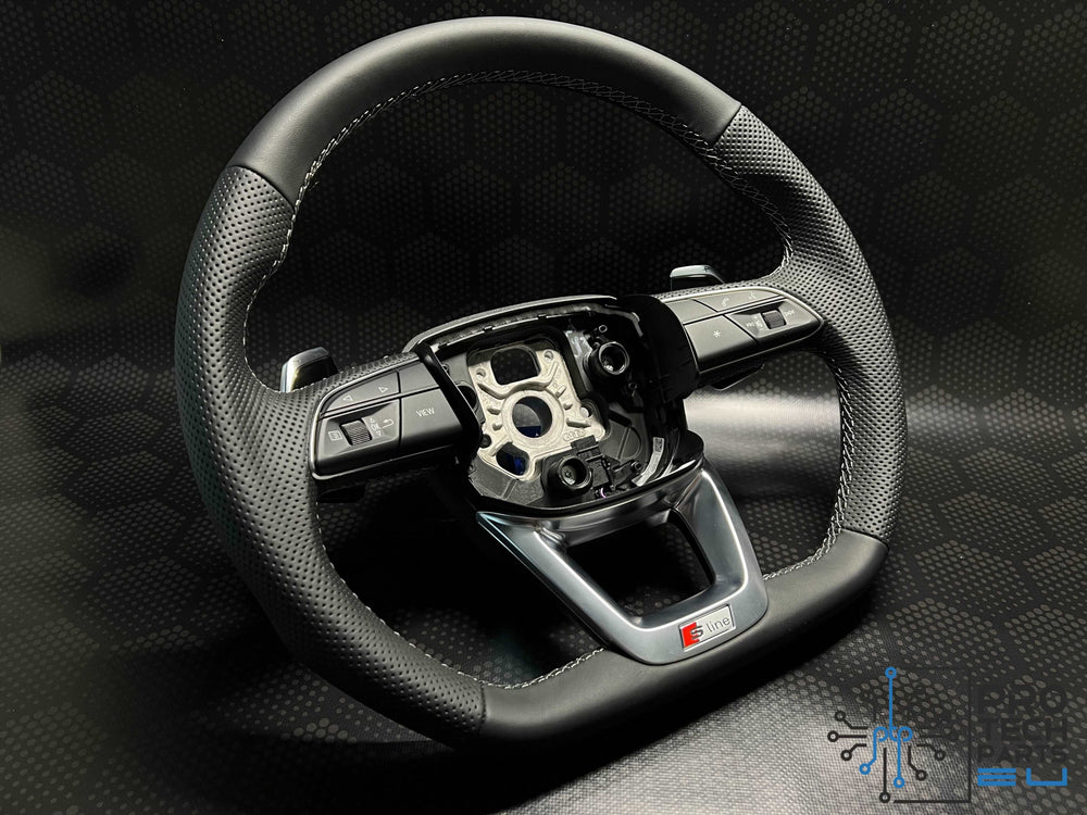 Genuine AUDI Sline Q3,Q7,Q8,SQ7.SQ3.SQ8 steering wheel new leather