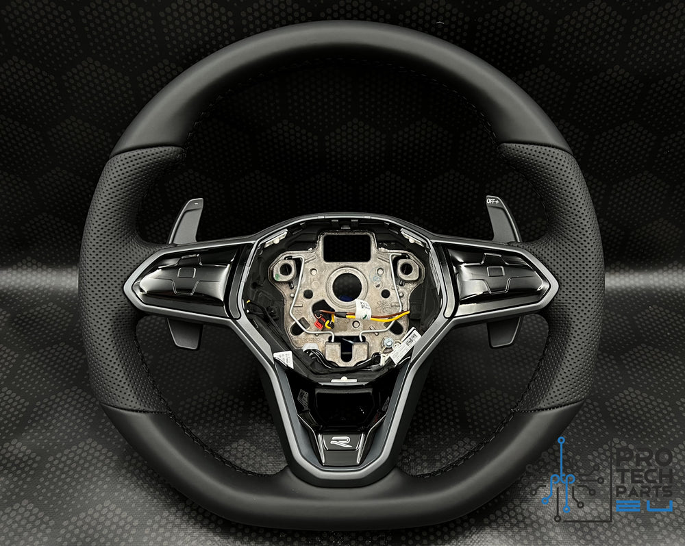 Volan Volkswagen R complet negru Tiguan, Passat, Arteon, Golf etc încălzit+touch 