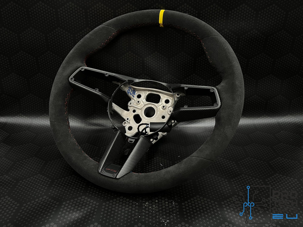 
                  
                    Porsche Steering wheel race-tex GT3RS GT3 GTS GT 992 turbo S carrera race yellow/red stitches UPGRADE
                  
                