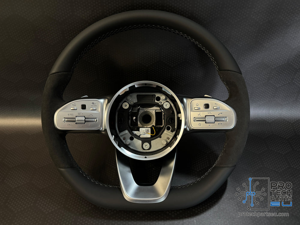 Mercedes AMG - super sport steering wheel alcantara/leather grey stitch w205,w222,w167,w177 etc