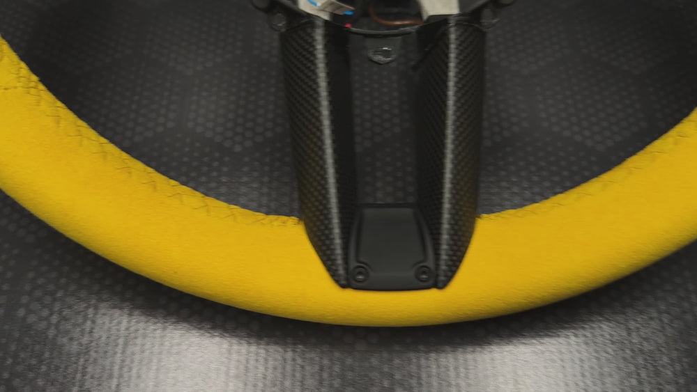 
                  
                    Cargar y reproducir video en el visor de la galería, Porsche Steering wheel HERITAGE GT GT3 GT3RS GTS 992 turbo S carrera SPEED yellow WEISSACH PACKAGE
                  
                